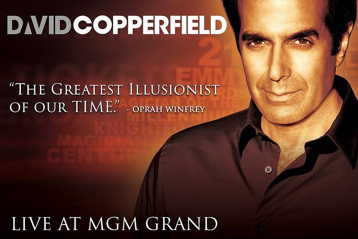 Mijn grote voorbeeld, David Copperfield, de grootste illusionist van onze tijd.