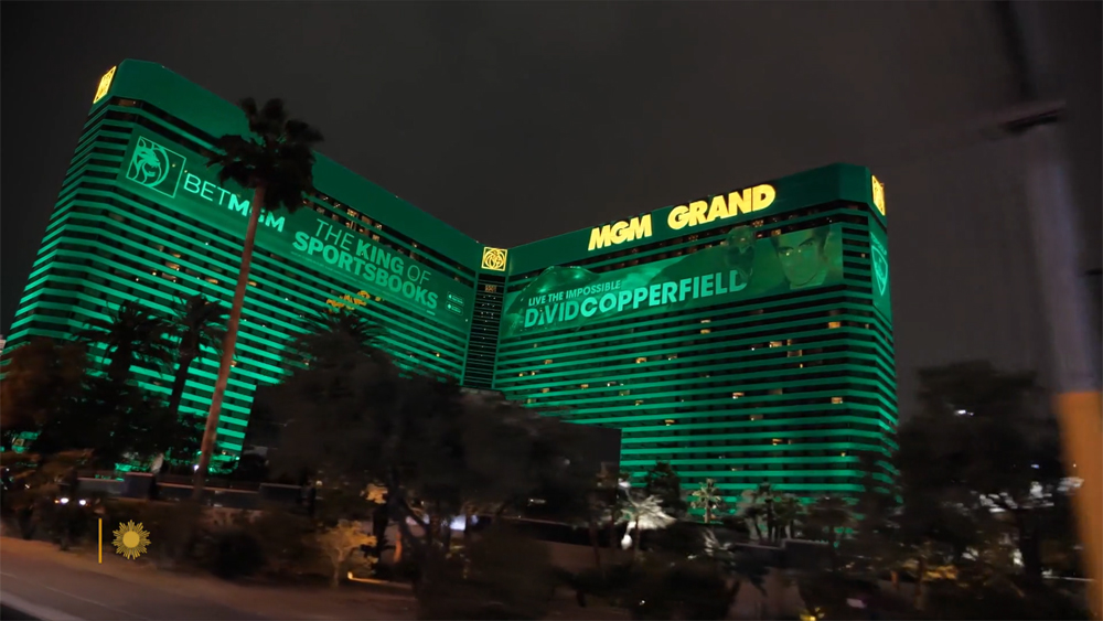 Een afbeelding van het MGM Grand Hotel in Las Vegas